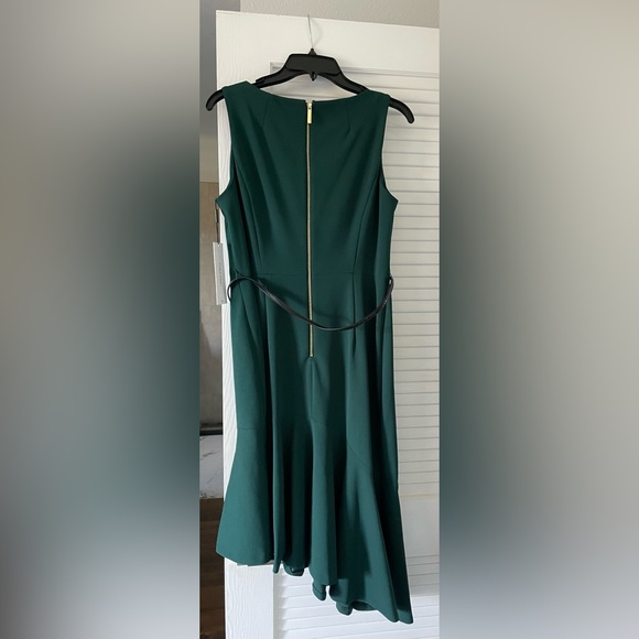 Calvin Klein dark green dress, size 10, NWT - Picture 3 of 5